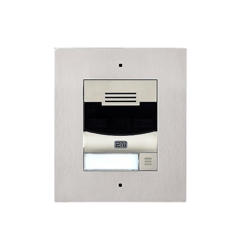 2N IP Solo Intercom w/ Camera Flush-Mount (Nickel)